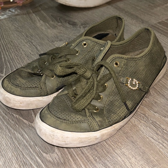 Green GUESS Sneakers - Picture 6 of 8